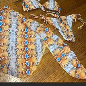 3 piece swim suit set